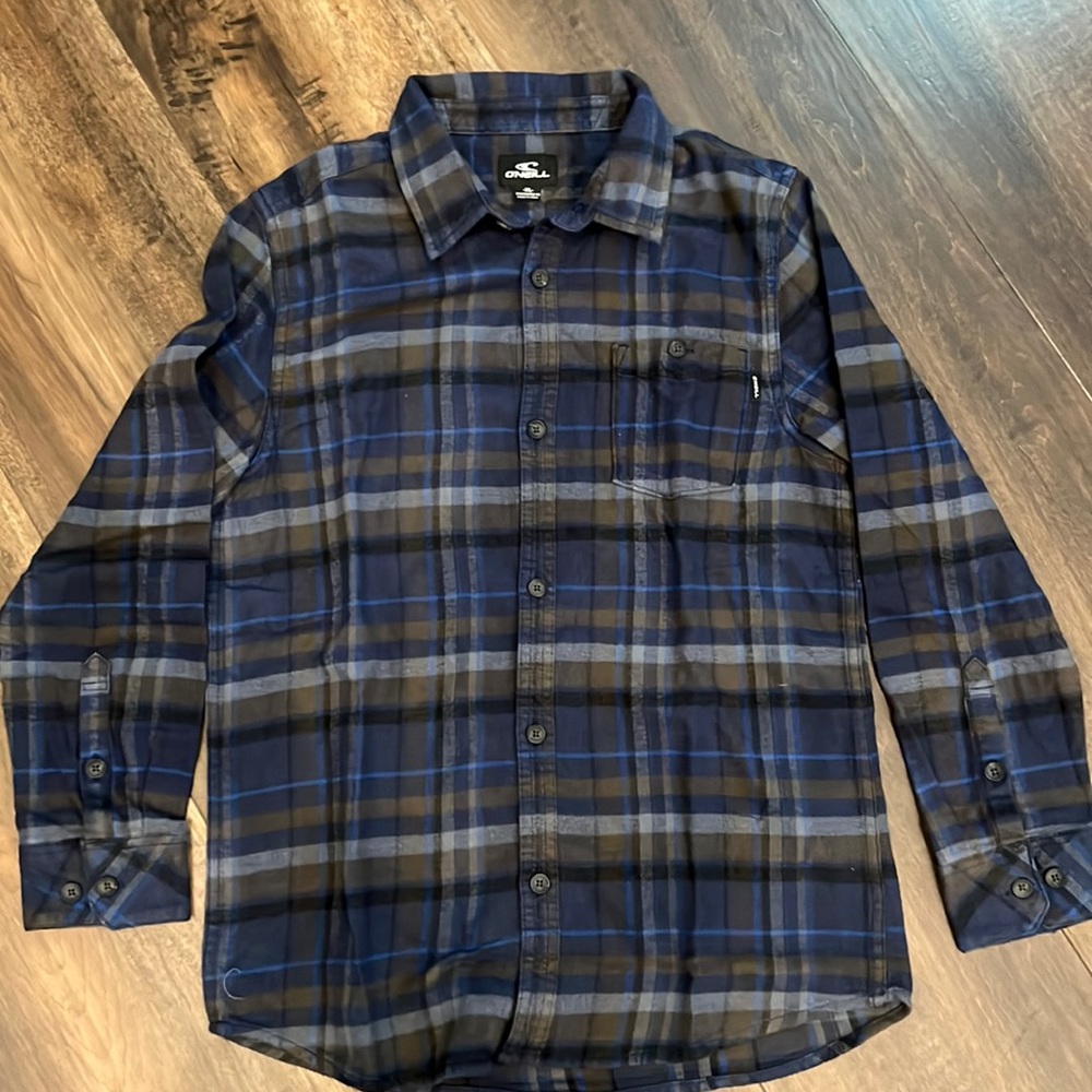 O’Neill  Boys Plaid Superfleece Flannel XL